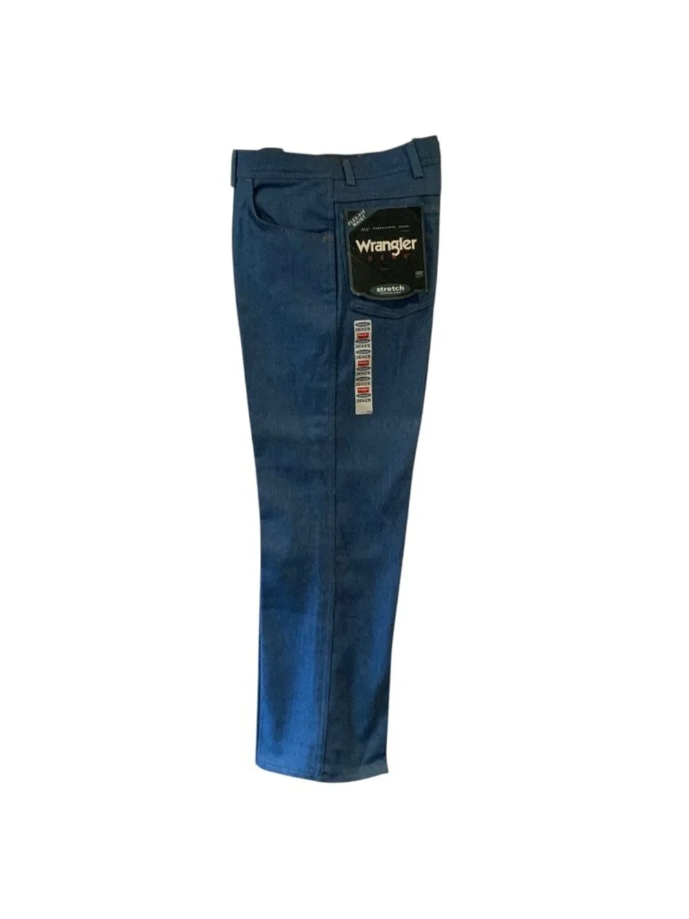 Wrangler Hero Mens Stretch Flex Fit Jeans 36x29 Blue Denim Made In USA